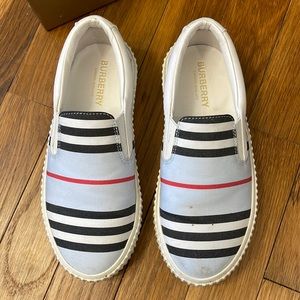 slip on burberry sneakers.